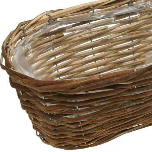 Floristik24 Basket bowl, planter, wooden basket for planting nature L41cm H13.5