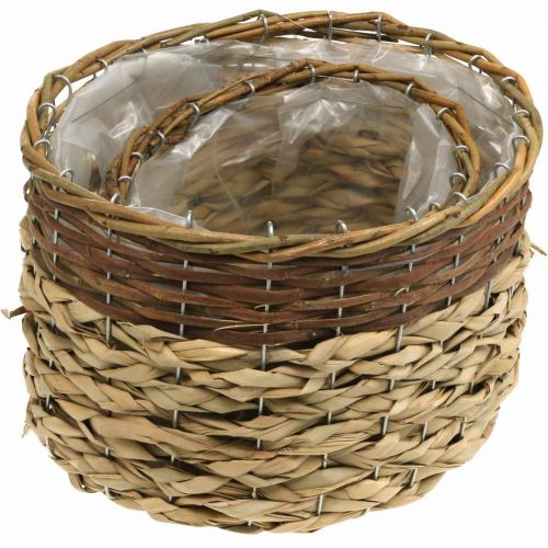 Product Wicker Basket Natural Wicker Plant Bowl Natural L30/22cm H20/17cm Set of 2