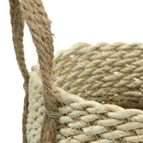 Floristik24 Sisal basket Ø37 / 30 / 25cm 3pcs