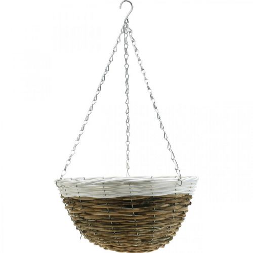 Product Plant bowl, hanging basket, hanging basket natural, white Ø35cm