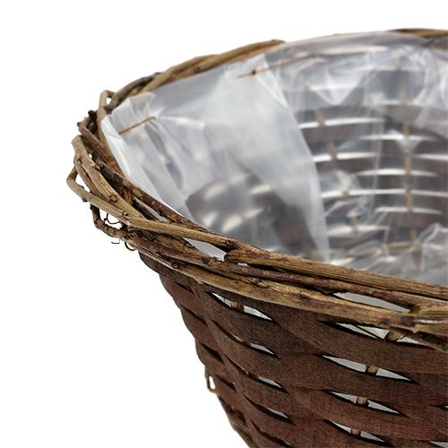 Floristik24 Basket bowl round Ø40cm H14.5cm unpeeled