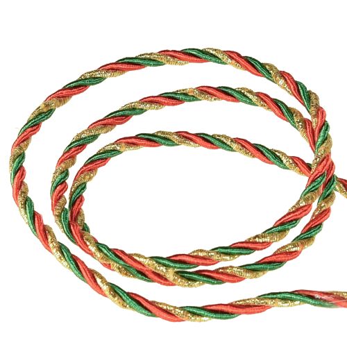 Product Cord red green gold decorative cord tricolor cord ribbon 3mm 25m