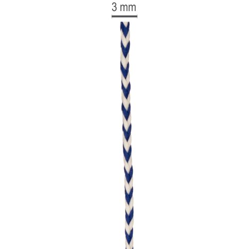 Striped gift ribbon/cord for creative decoration, 3mm thick, 20m long | Floristik24.ie