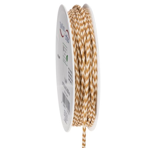 Gift ribbon, two-tone cord, 3mm, 20m