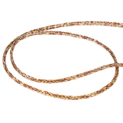 Shiny decorative cord on a roll for crafting and decoration, 3mm thick, 20m long | Floristik24.ie