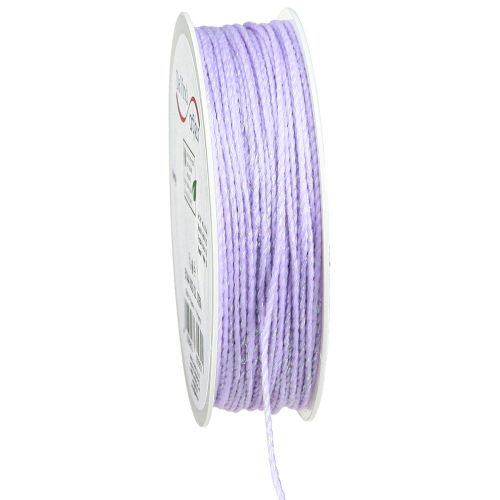 Product Cord with Glitter Purple Decorative Cord Iridescent 15mm 50m