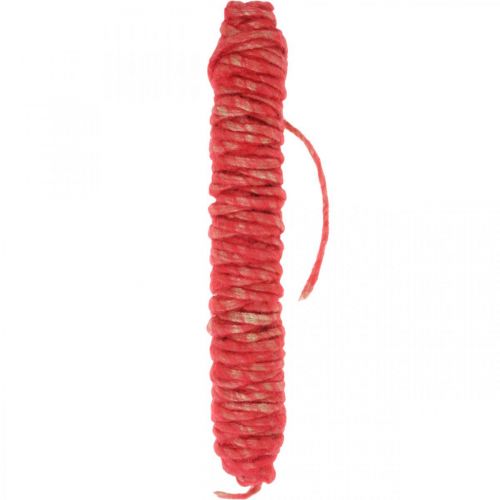 Felt cord vintage cord for crafting red 30m