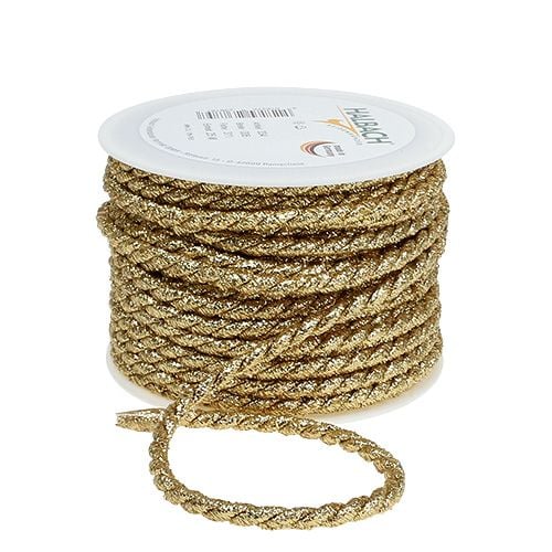 Gold cord 6mm 25m