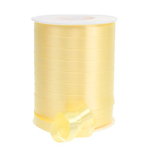 Floristik24 Curling ribbon light yellow 10mm 250m