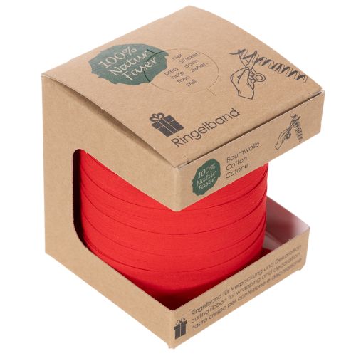 Red curling ribbon,