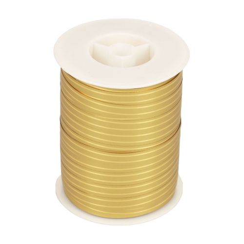 Product Curling ribbon gift ribbon gold with gold stripes 10mm 250m