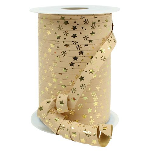 Floristik24 Curling ribbon poly ribbon Christmas motif W10mm 150m