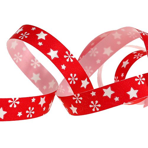 Product Red curling ribbon with star pattern 10mm 150m