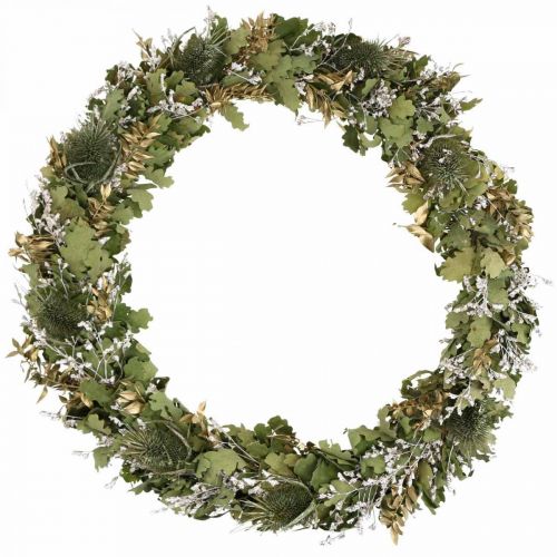Floristik24 Christmas wreath drying wreath oak card thistle Ø45cm