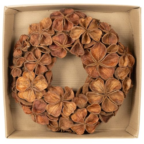 Dried Lotus Wreath, Decorative Door Wreath, 35cm | Floristik24.ie