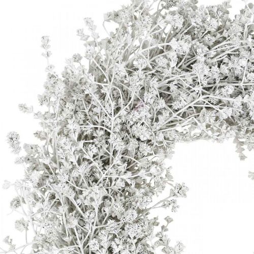 Floristik24 Christmas wreath white dried flower wreath linen Ø34cm