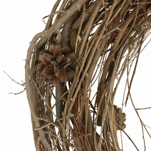 Floristik24 Wreath of twigs elm natural wreath deco wreath nature Ø45cm