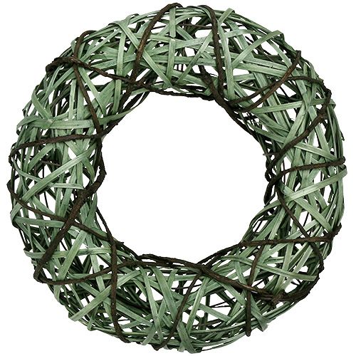 Floristik24 Wreath with willow and bark large green Ø45cm