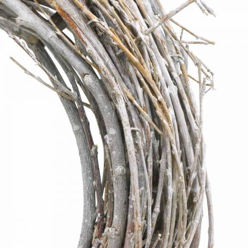 Product Willow wreath wreath Willow deco wreath natural white washed Ø40cm