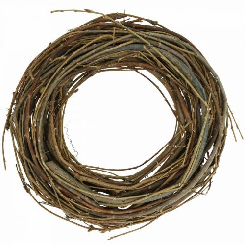 Product Willow wreath decoration, natural, Ø30cm, for door, table, Advent