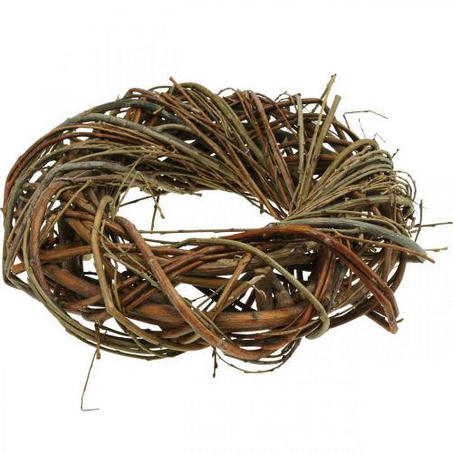 Floristik24 Wreath willow door wreath willow wreath decorative wreath nature Ø30cm H8cm