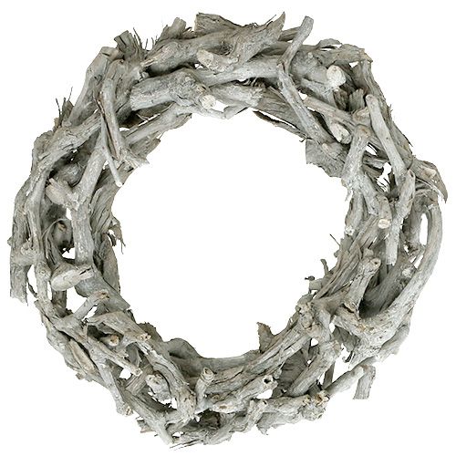 Floristik24 Wreath of branches large Ø46cm natural