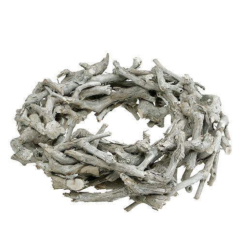 Floristik24 Wreath of branches large Ø46cm natural
