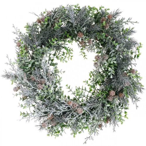 Christmas wreath Advent wreath with artificial snow Ø30cm