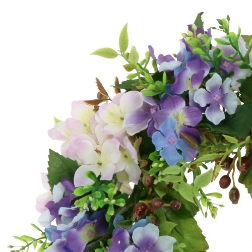 Wreath hydrangeas / berries purple Ø30cm