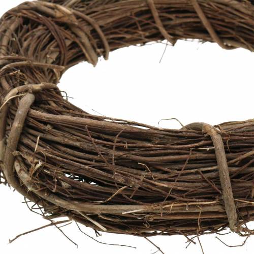 Floristik24 Decorative wreath willow Ø25cm natural door wreath or wall wreath