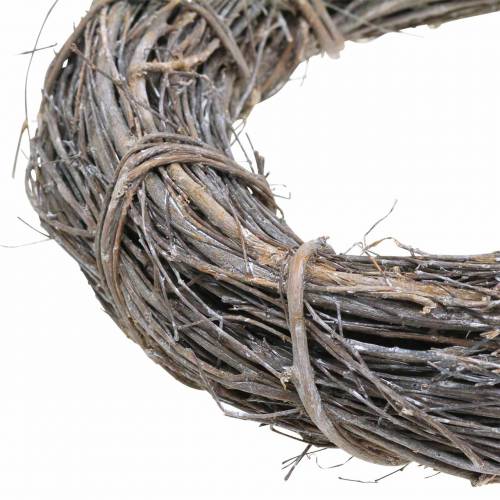 Floristik24 Decorative wreath willow Ø25cm, washed white
