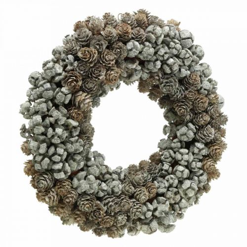 Floristik24 Deco wreath cones larch cypress Christmas table wreath Ø30cm