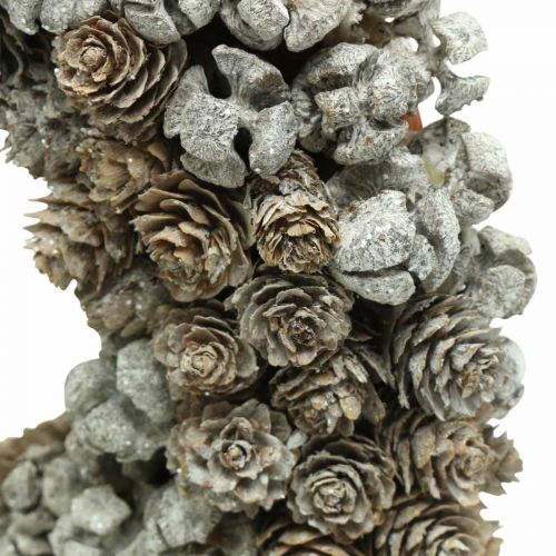 Floristik24 Deco wreath cones larch cypress Christmas table wreath Ø30cm