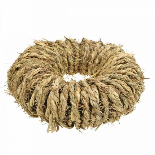 Floristik24 Braided straw wreath Ø35cm rustic decorative wreath nature