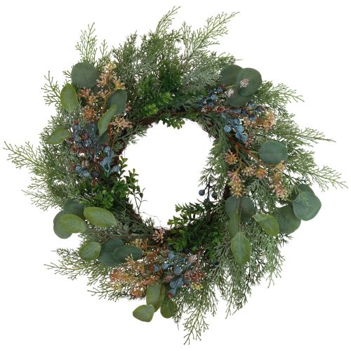 Door wreath Christmas wreath artificial conifer berries Ø60cm