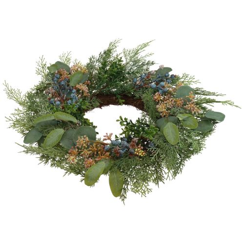 Floristik24 Door wreath Christmas wreath artificial conifer berries Ø60cm