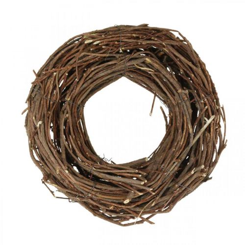 Floristik24 Deco Wreath Vine Ø25cm Brown Natural wreath of twigs table decoration