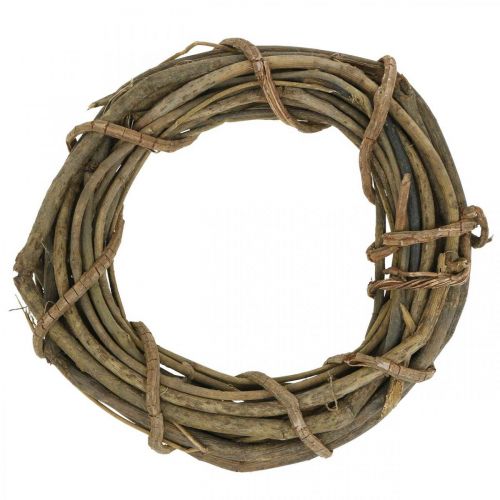 Decorative wreath made of branches nature Ø35cm