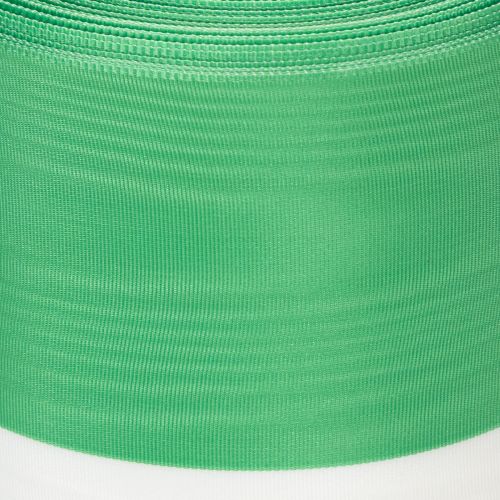 Moiré wreath ribbon 125mm x 25m in green and white, taffeta-woven ribbon, national ribbon, decorative ribbon | Floristik24.ie