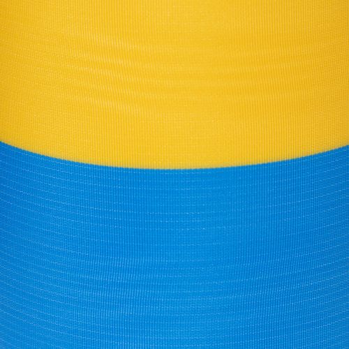 Moiré wreath ribbons 150mm in blue and yellow - premium mourning and decorative ribbon, for celebrations, bow ribbon | Floristik24.ie
