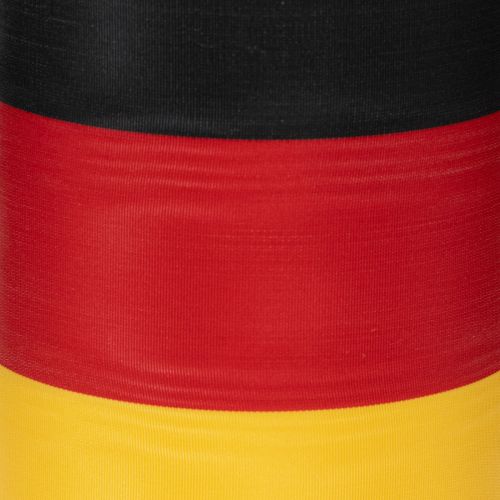 Moiré wreath ribbons 150mm black-red-gold with French moiré effect, 25m roll for decoration and funeral services | Floristik24.ie