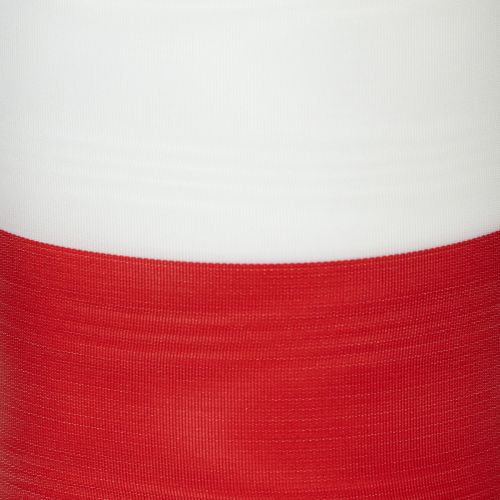 Moiré white-red wreath ribbons 100 mm | Floristik24.ie