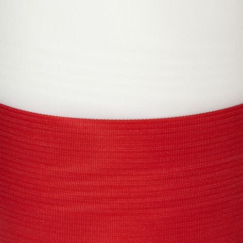 White and red moiré wreath ribbon, 125mm - mourning ribbon, decorative ribbon, bow ribbon, festive ribbon, 25m roll | Floristik24.ie