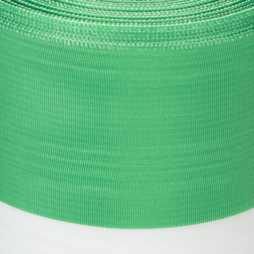 Green and white moiré wreath ribbon, 100mm x 25m - national ribbon, taffeta binding, bow ribbon, decorative ribbon | Floristik24.ie