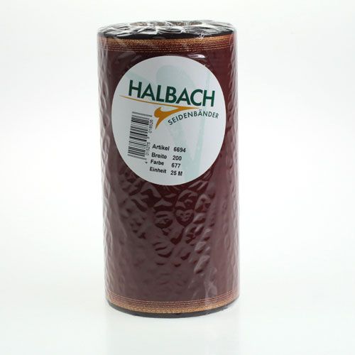 Floristik24 Wreath ribbon in Bordeaux mourning ribbon Moiré effect 200m