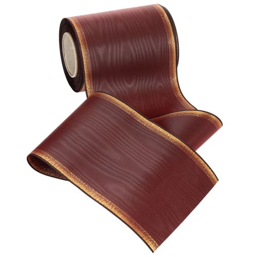 Wreath ribbon Bordeaux Moiré 125mm decorative ribbon | Floristik24.ie