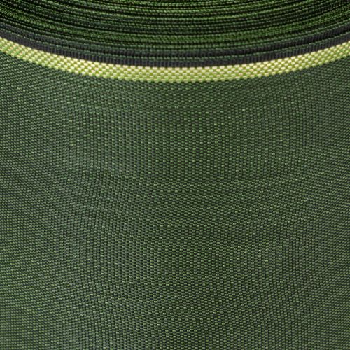 Product Dark green wreath ribbon with gold edge, 75mm wide, 25m long - Ideal for funeral ribbons and floristry