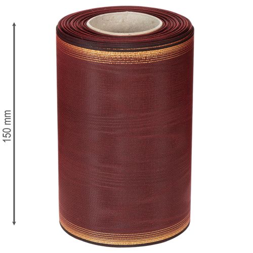 Product Wreath ribbon Moiré 150mm Bordeaux taffeta ribbon decoration