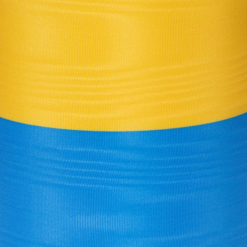 Blue and yellow moiré wreath ribbon, 100mm, national ribbon, club ribbon, decorative ribbon, festive mourning ribbon, acetate | Floristik24.ie