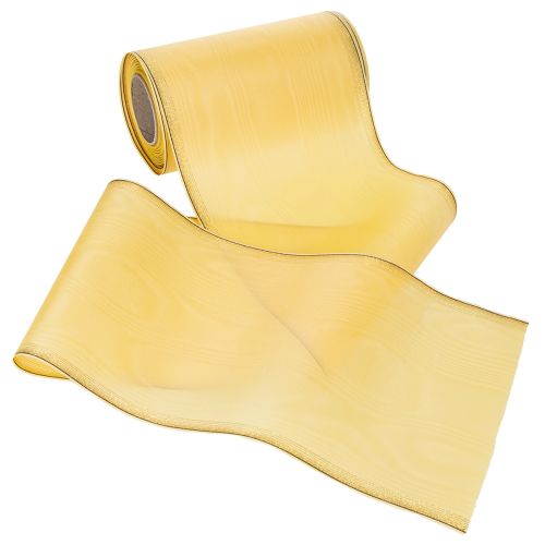 Product Wreath ribbon moiré wreath ribbon yellow 175mm 25m